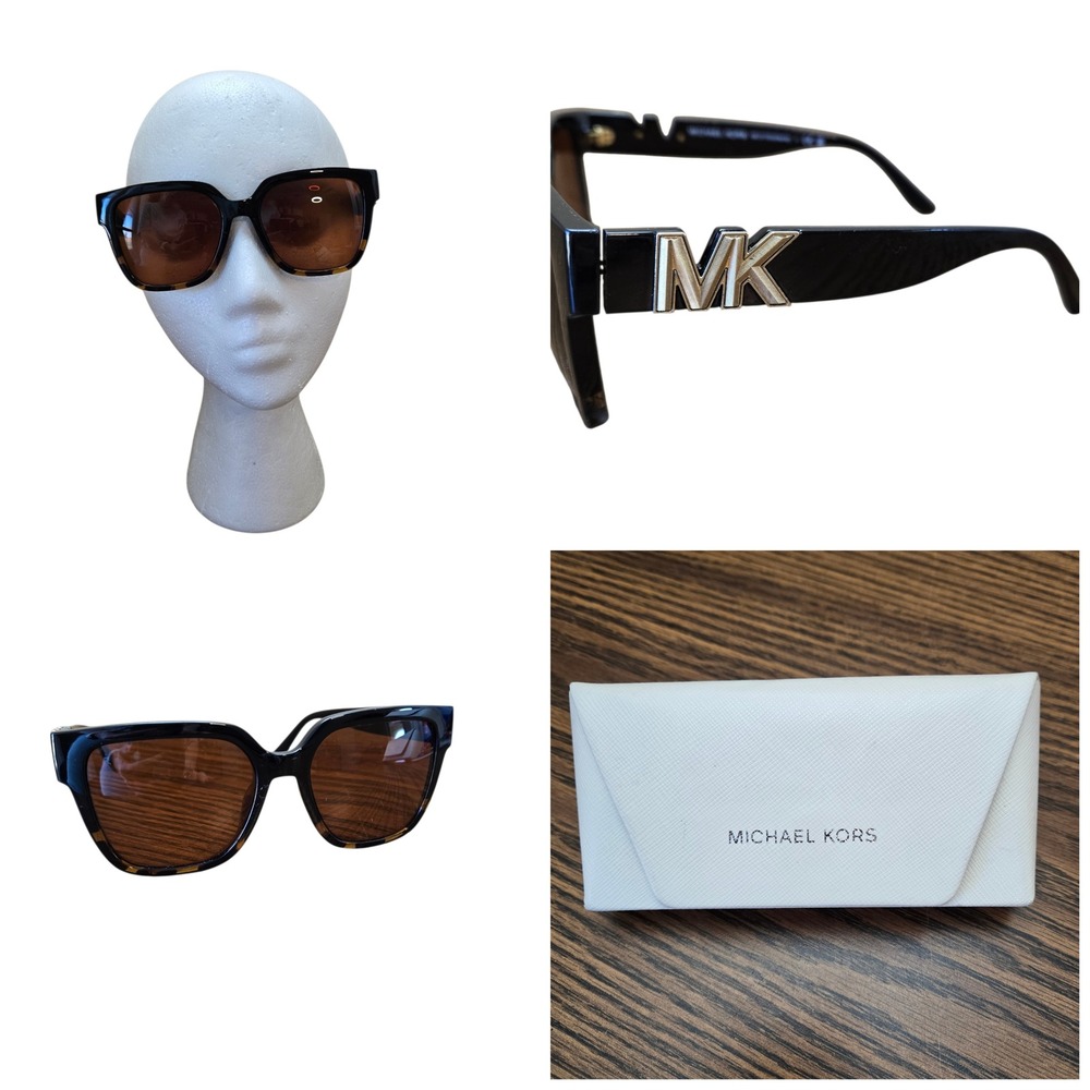 Michael Kors‎ Karlie MK2170U Black Tortoise Square Sunglasses with Case RX READ